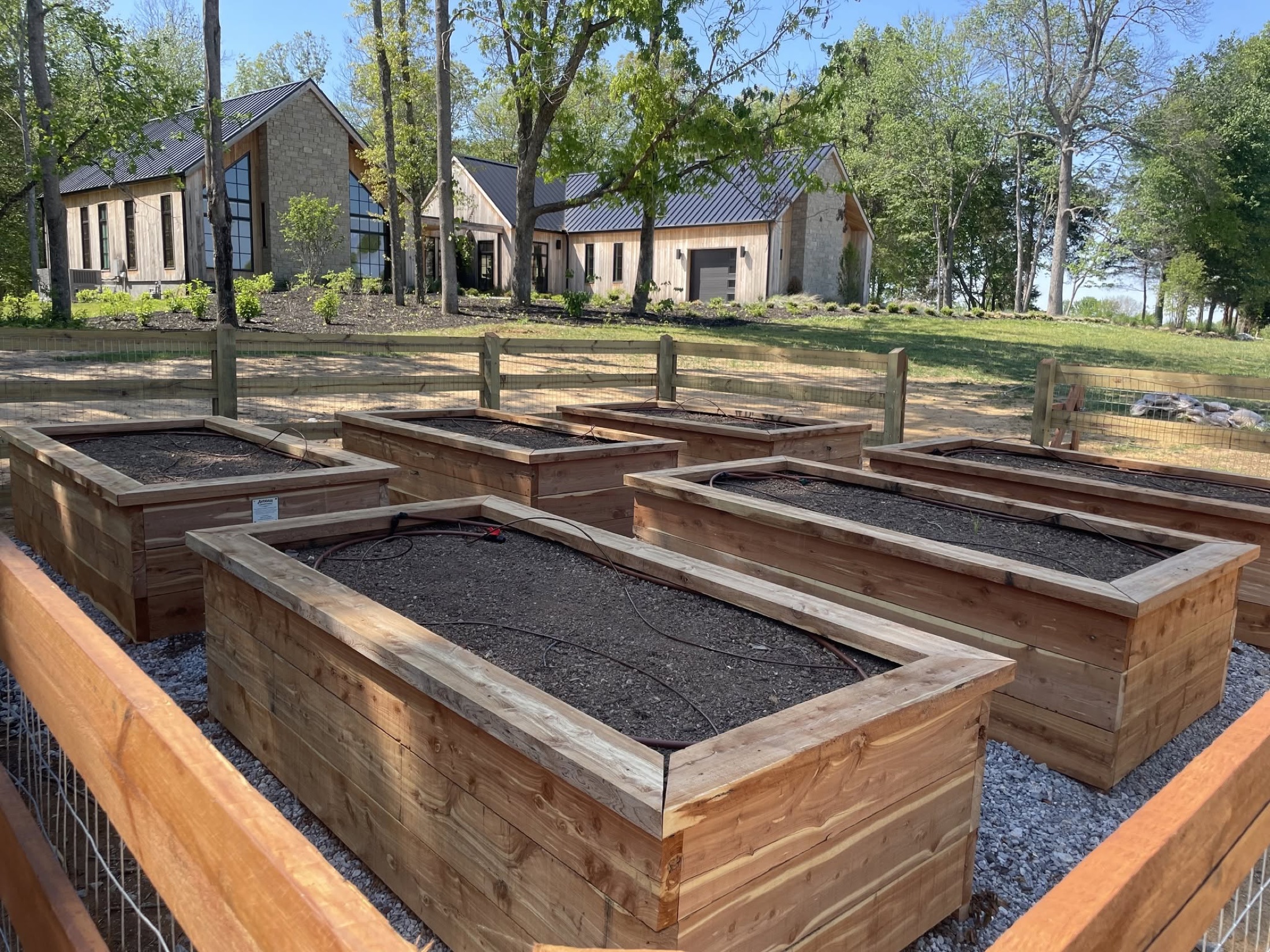Completed Avodah kitchen garden in Middle Tennessee