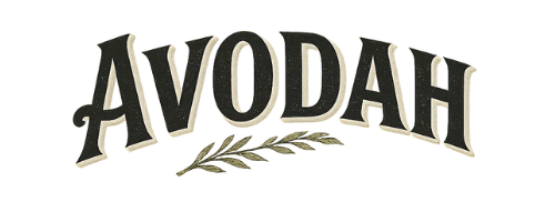 Avodah logo — handcrafted brand creating seasonal goods and services for homestead, garden, and land-based living in Tennessee